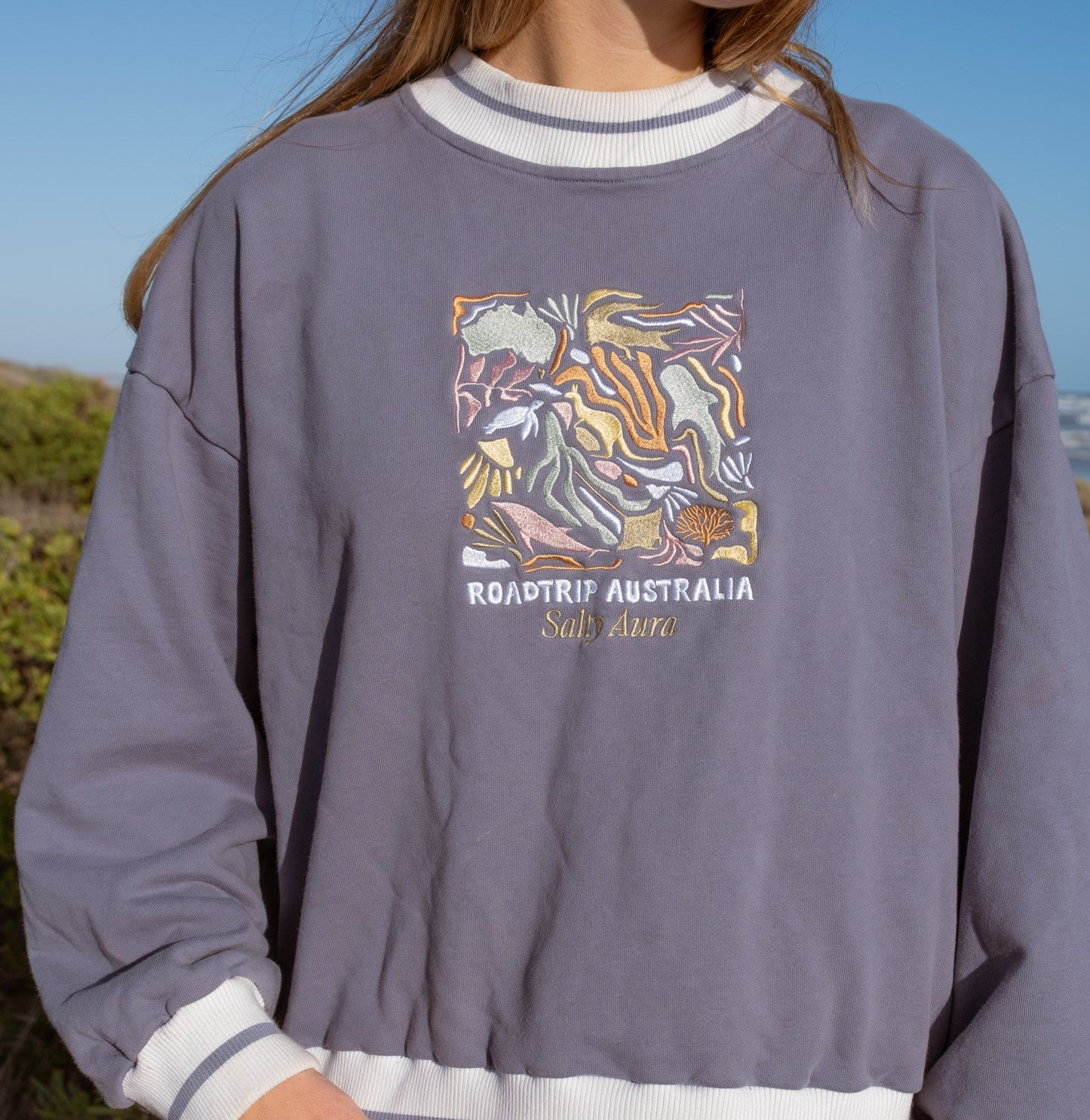Blue Road Trip Australia Jumper