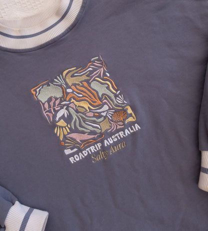 Blue Road Trip Australia Jumper