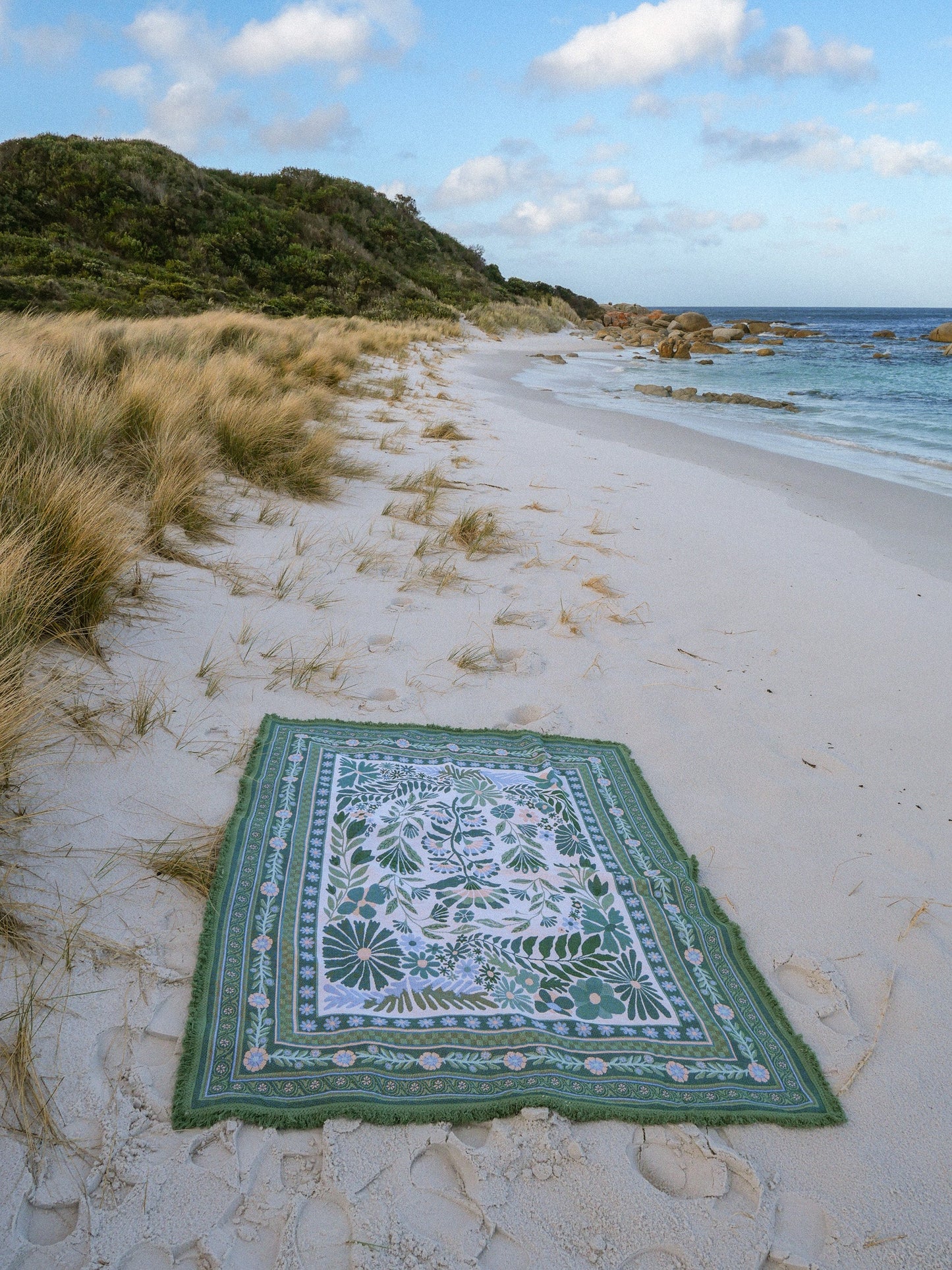 The Dahlia Green Rug