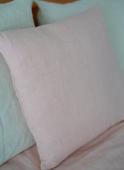 100% Hemp Cushion Cover Blush