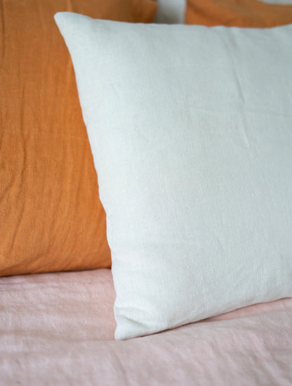 100% Hemp Cushion Cover White